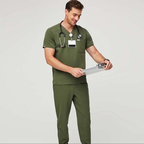 Figs Other New With Tags Figs Mens Olive Green Scrubs Set Sz L